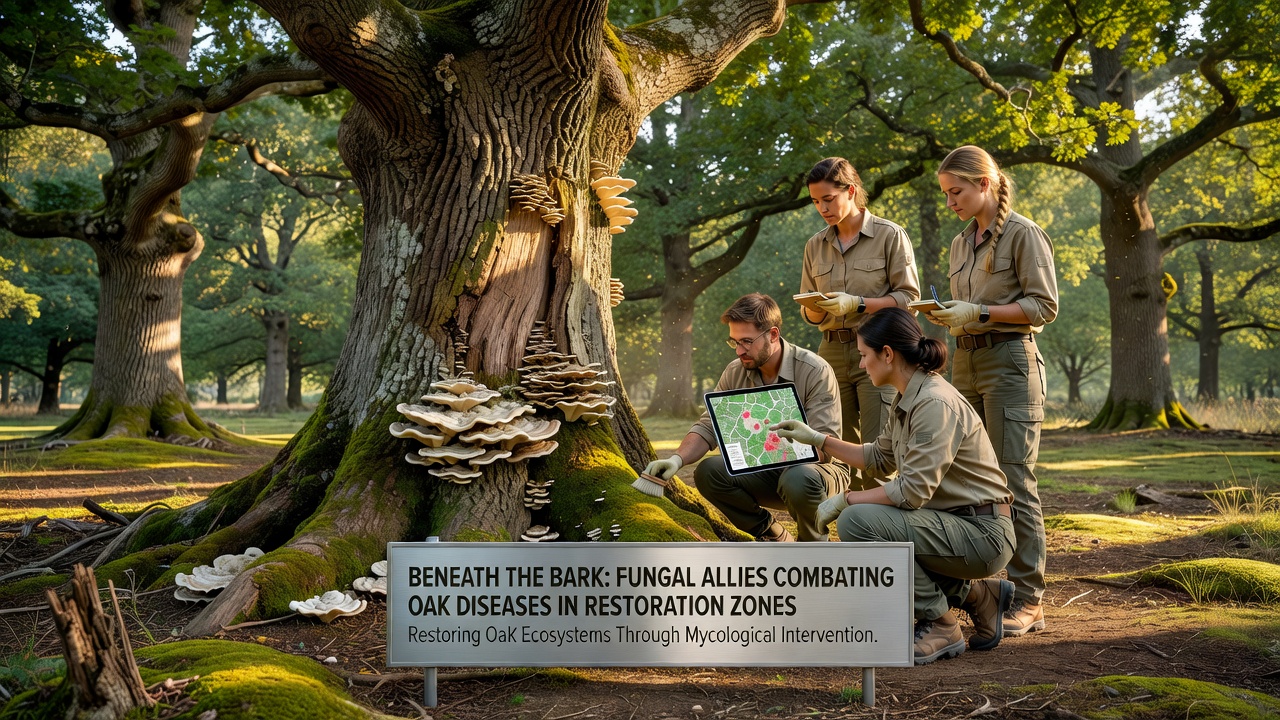 Beneath the Bark: Fungal Allies Combating Oak Diseases in Restoration Zones